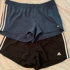 2 new with tags adidas pacer workout shorts